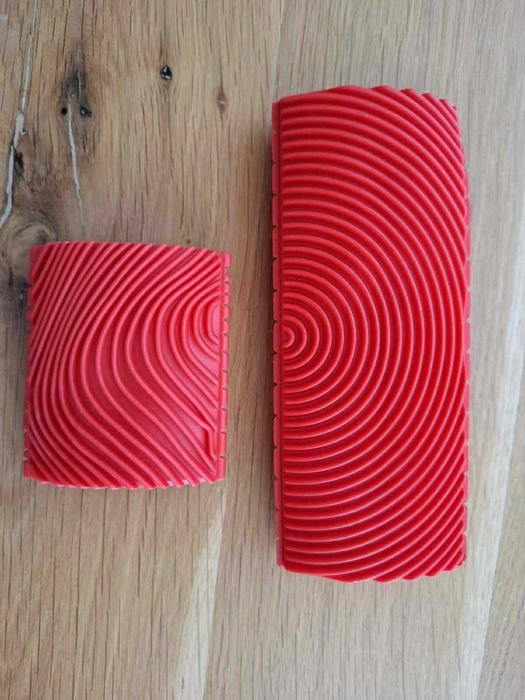 Гребен/фладер за дървесен ефект с тебеширена и друга боя