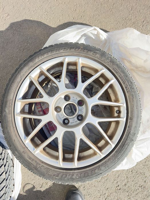 Jante BBS R17 5x112 + anvelope iarnă Dunlop 225/45/17 VW Audi Skoda