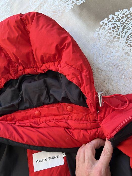 Куртка+шапка зима Calvin Klein пух