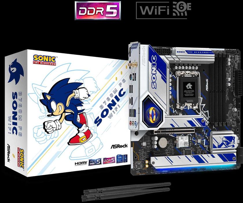Placa de baza ASRock B760M PG Sonic WiFi, Socket 1700 + CPU i5 13500