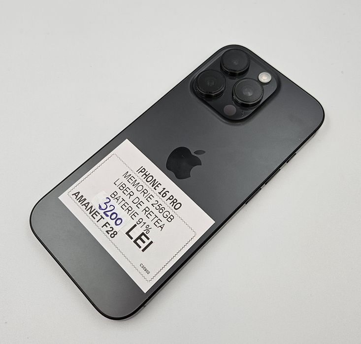 Amanet F28: Iphone 16 Pro Negru(N)