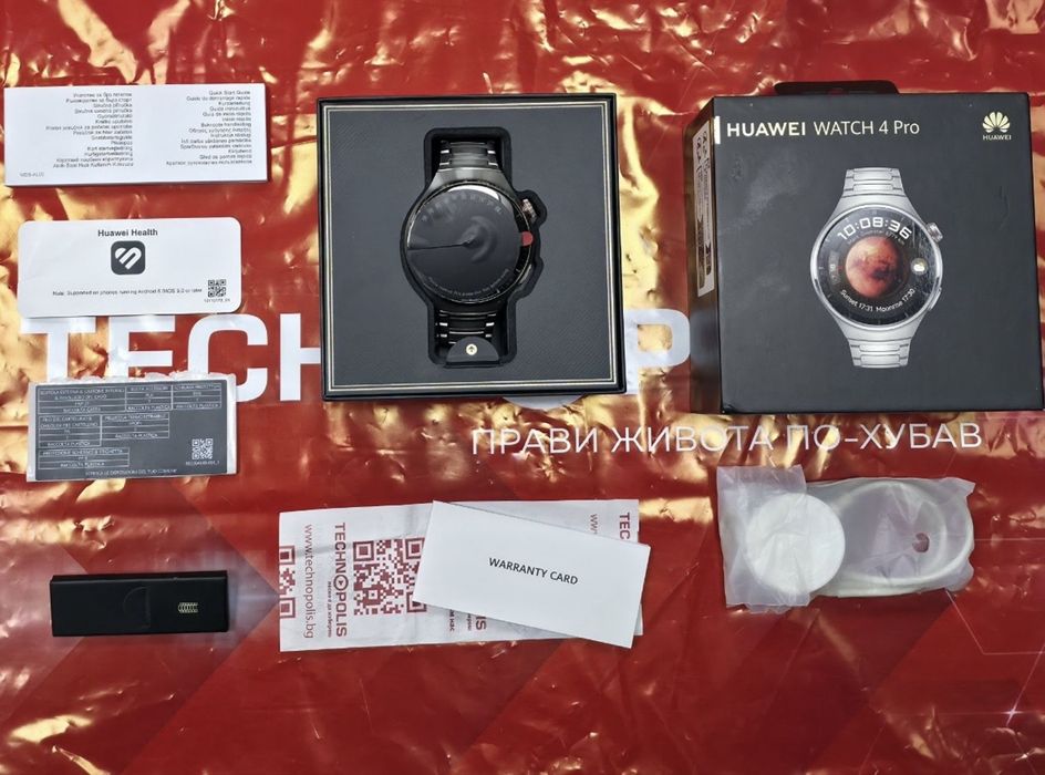 48mm Huawei watch 4 Pro LTE Гаранция Технополис 2025 г. Titanium