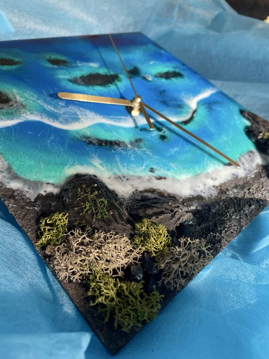 Ceas De Perete Handmade Din Rășină – decorativ & funcțional