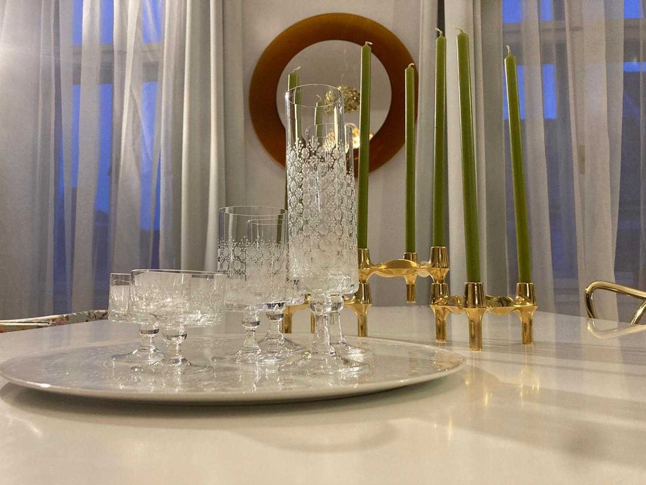 Set Rar Björn Wiinblad pentru Rosenthal Pahare și Tava Servire an 1970