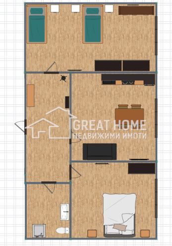 Продава се Тристаен апартамент в Търговище, Запад 3 - 67 кв.м за 914 €/кв.м - Снимка #10