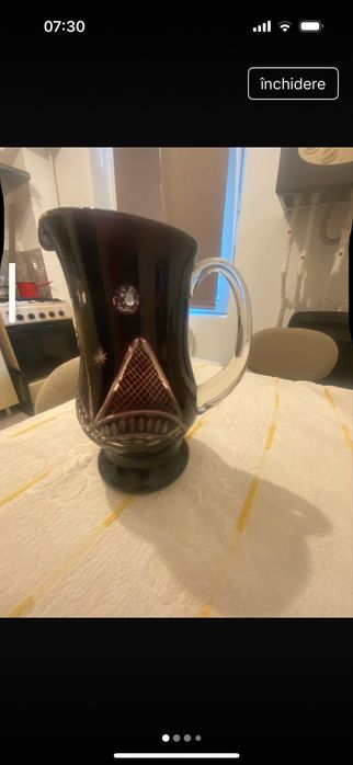 Cana din cristal/rubin