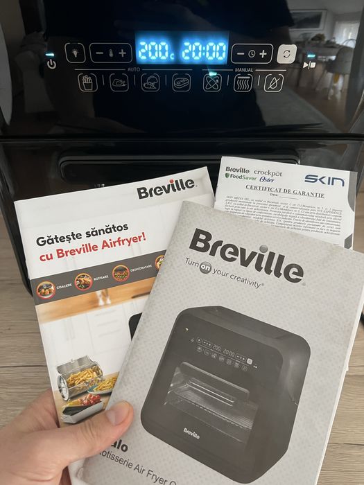 Airfryer Breville VDF127X – friteuză fără ulei, stare foarte bună