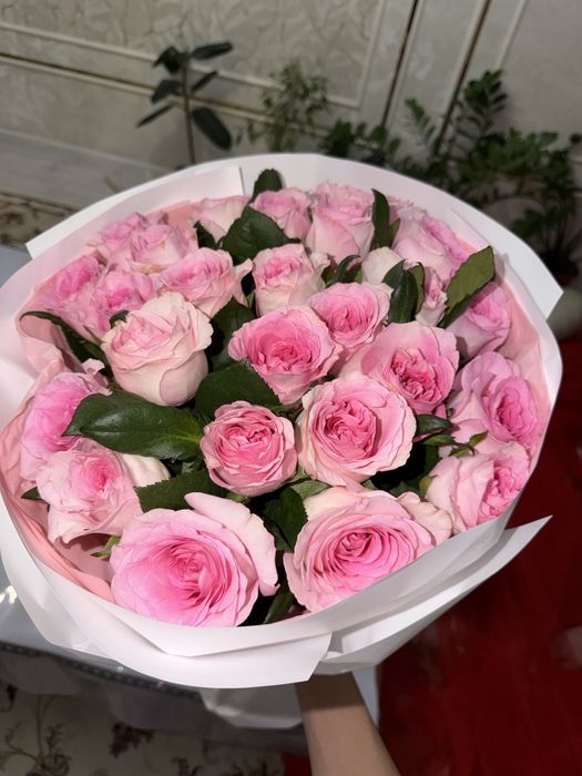 Цветы, кустовые роза 25шт