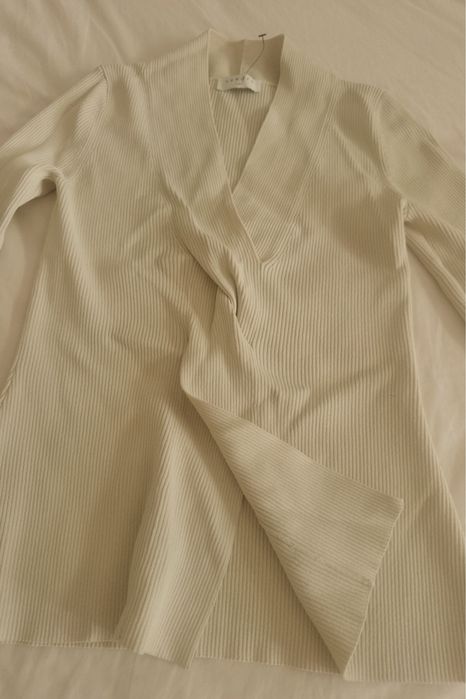Сандро Пуловер, Размер С, Sandro Louane Twisted Ribbed-Knit Jumper