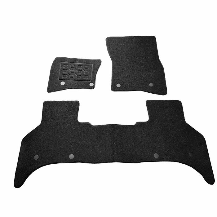 Covorase mocheta Land Rover Range Rover Defender 2 2019->prezent, Negre, set de 3 bucati