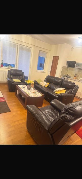 Vand canapea +fotolii din piele naturala