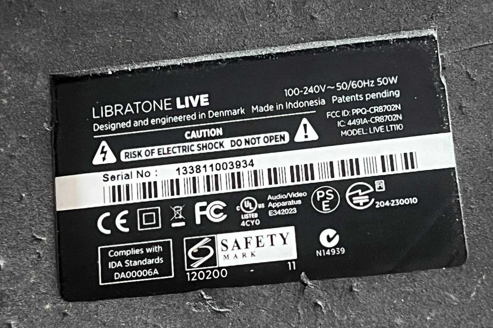 Libratone Live Premium Speaker Wifi AirPlay Wireless Sound System