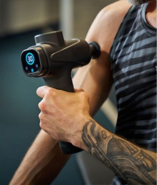 Шошилинг 80 % чегирма массажер пистолет, глубокие ткани ударные мышцы