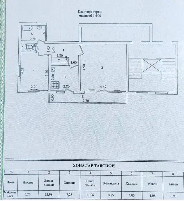 Сотувда 2 хонали квартира, Сергели 2