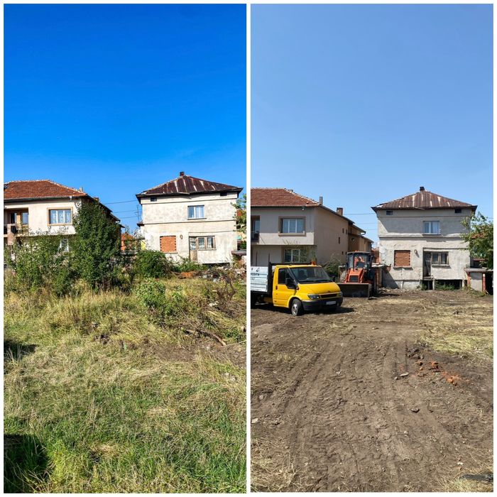 Почистване на къщи/терени и дворове