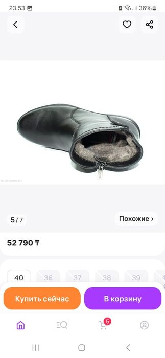 Зимний женская обувь