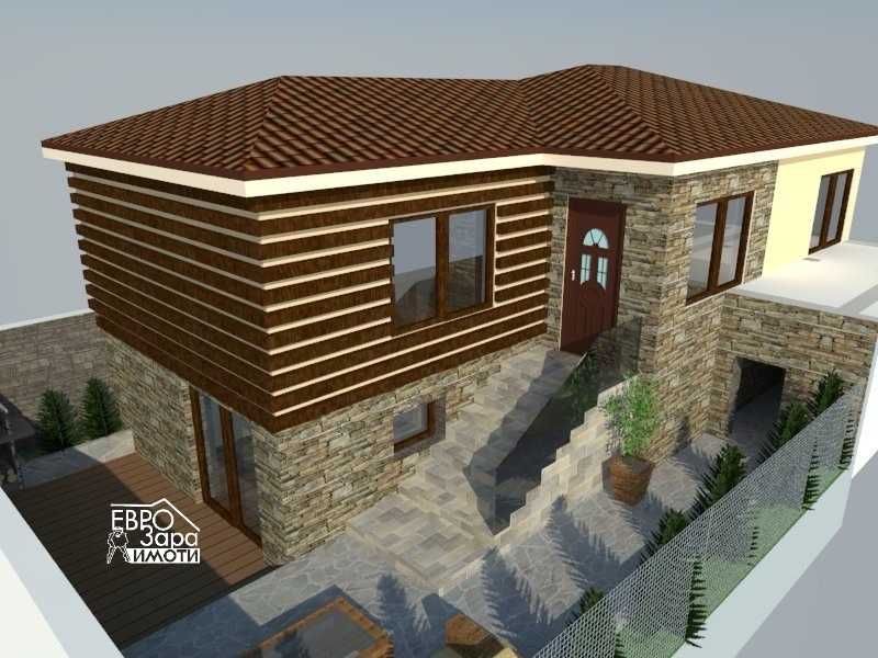 Двуетажна къща с гараж за продажба в Центъра