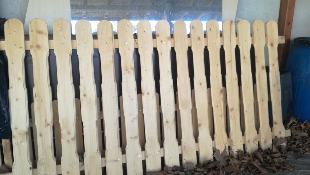 Дървени дъски за ограда/ Цяла ограда 2 метра/ Дървени оградни пана