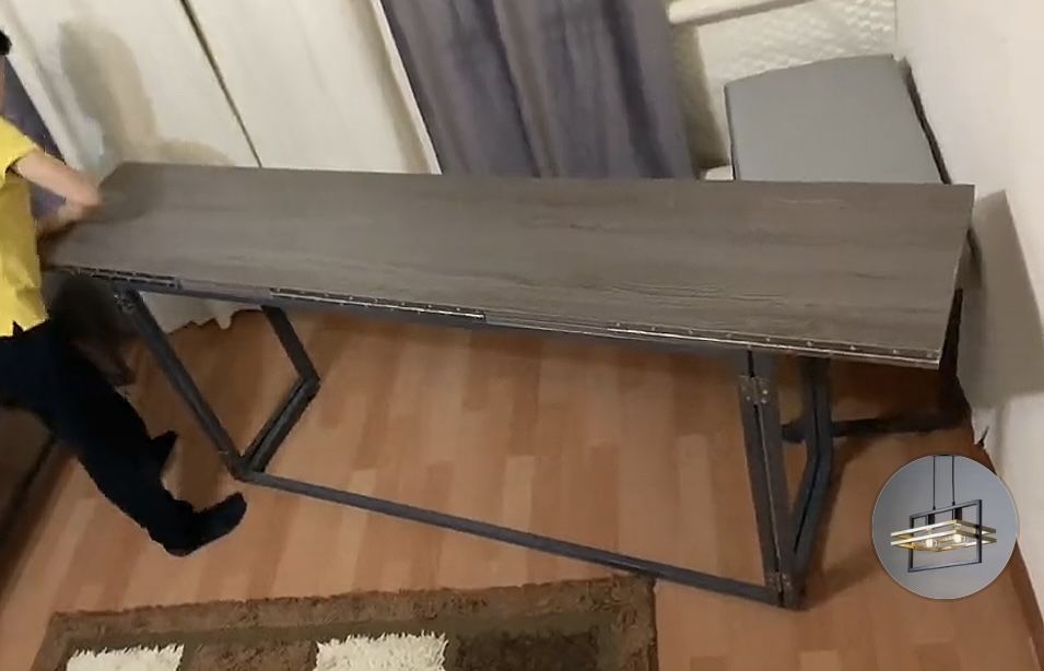 Продам складной стол 2х1 + 4 стула в стиле лофт