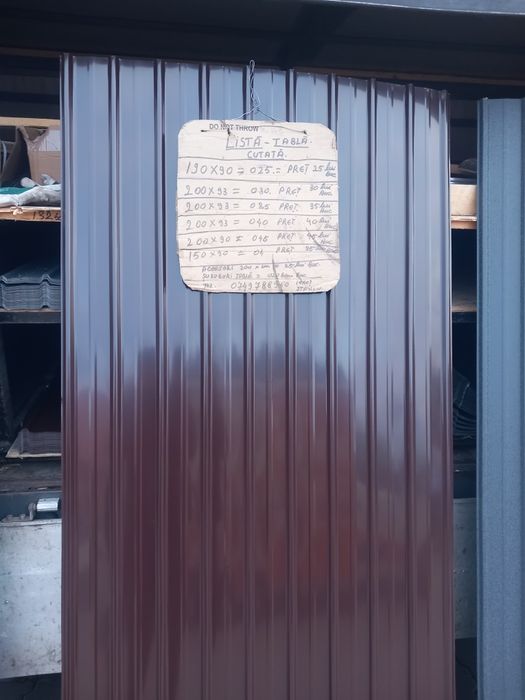 Vând tabla cutată