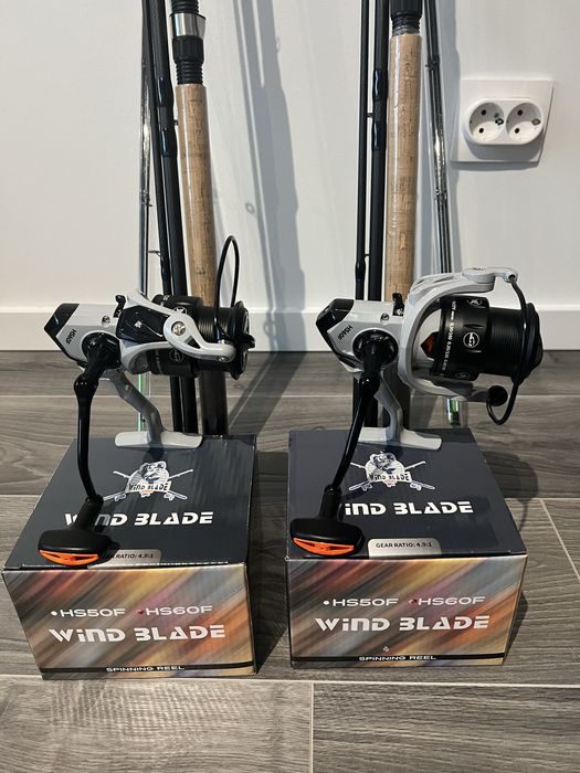 Set Feeder 2 lansete Wind TFD-05 3.6 m + 2 Mulinete WindBlade HS 60 F