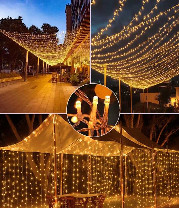 Yomistar Perdea Luminoasă 6m x 3m 600 LED-uri Luminițe