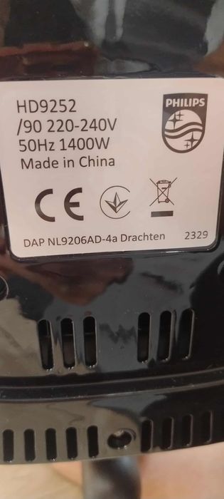 Air fryer Philips HD9252