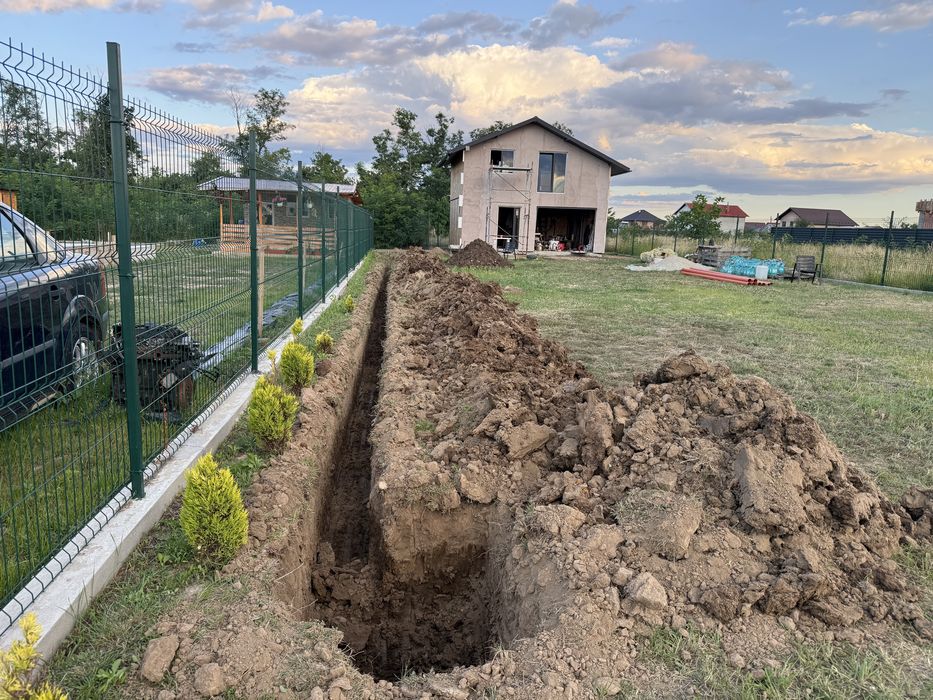 Inchiriez utilaje, miniexcavator, basculabila