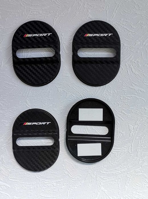 Protecție ornament încuietoare ușa auto carbon AUDI  BMW Mercedes  VW