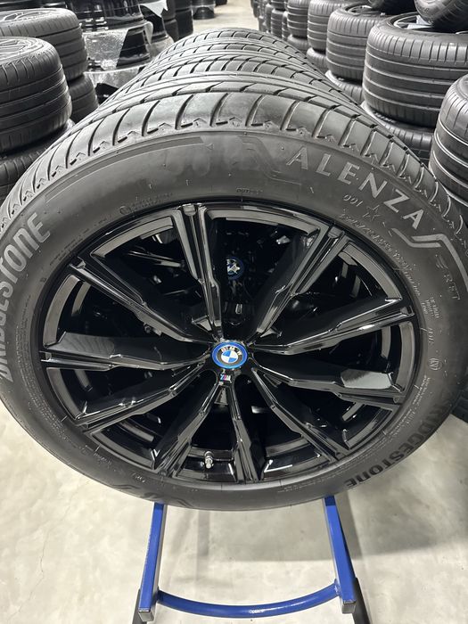 Jante Bmw X5 X6 R20 G05 G06 Originale M740 Black Bridgestone  90% de vara 2024