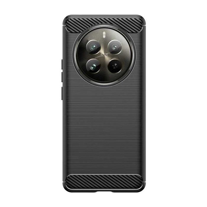 Realme 12 5G / 12X / 12 Pro - Удароустойчив Кейс Гръб CARBON