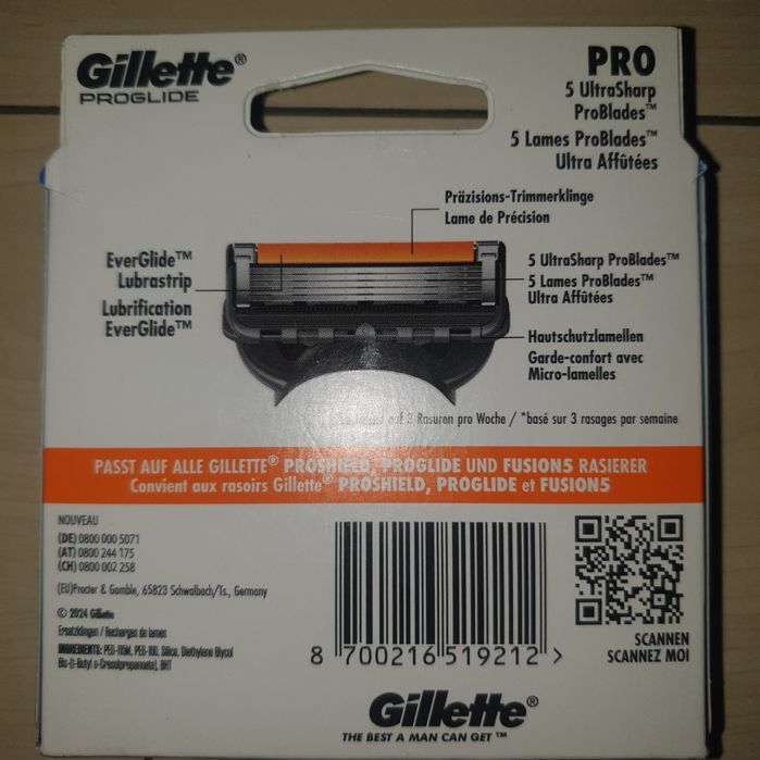 Set 8 rezerve Gillette Proglide Berlin