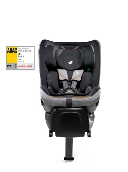 Scaun auto rotativ pentru copii Joie i-Spin XL Signature Carbon, 40-150 cm, certificat R129