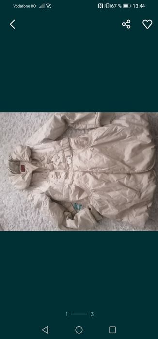 Cojoc, haina, palton 36-38 NOU plus geaca iarna bej