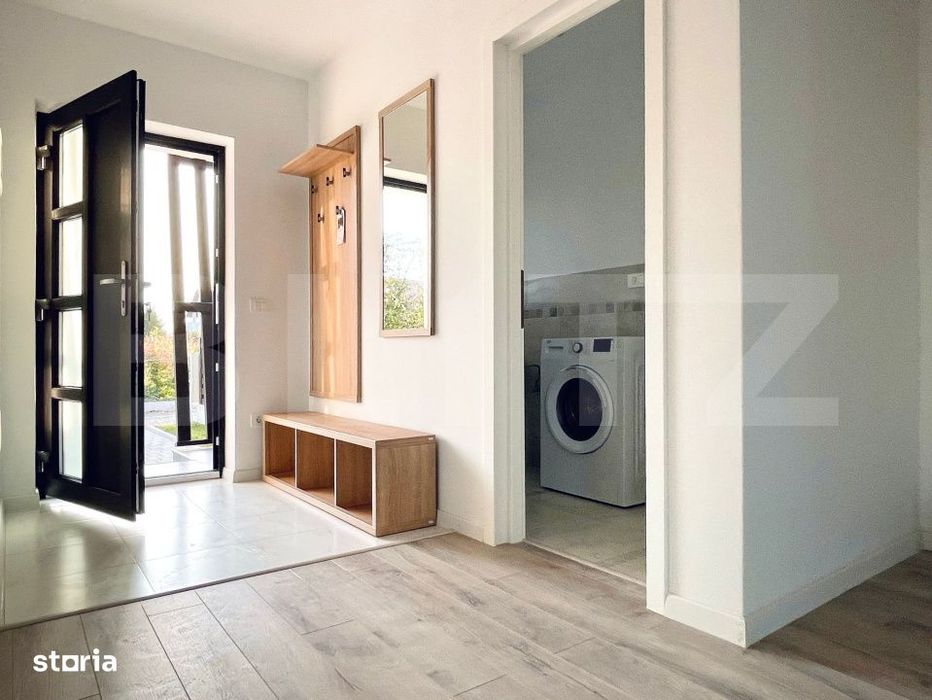 Casa moderna, tip duplex, de inchiriat, 88 mp + 200 mp teren, zona Lis
