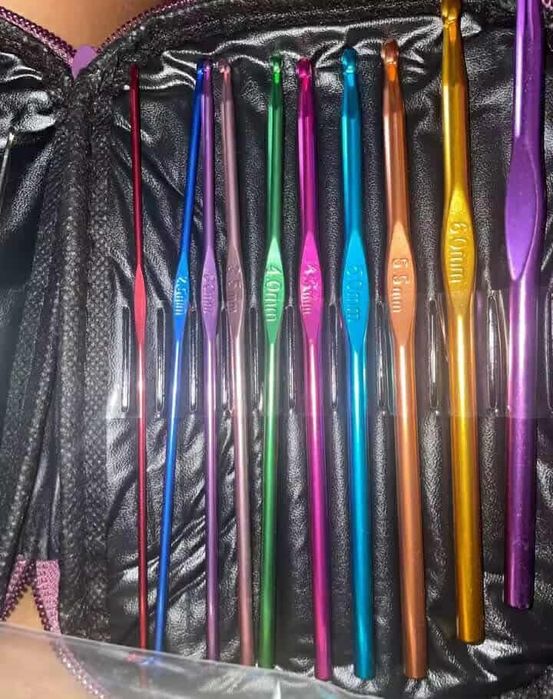 Комплект аксесоари за плетене, 58 части, алуминиеви куки – Пълен сет з