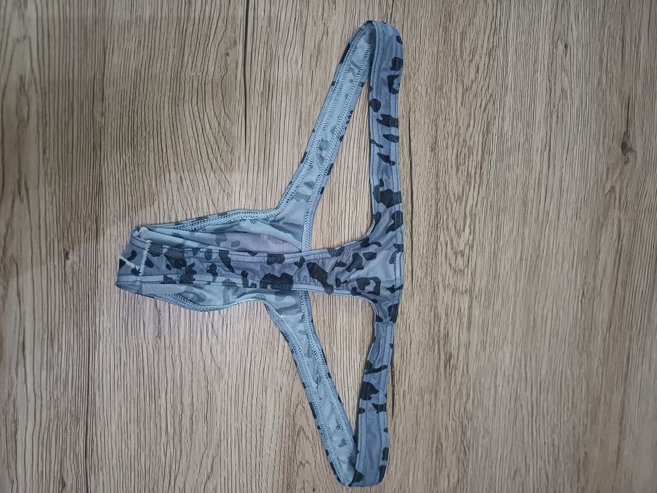 Секси леопардов принт Т-образен прашки с ниска талия