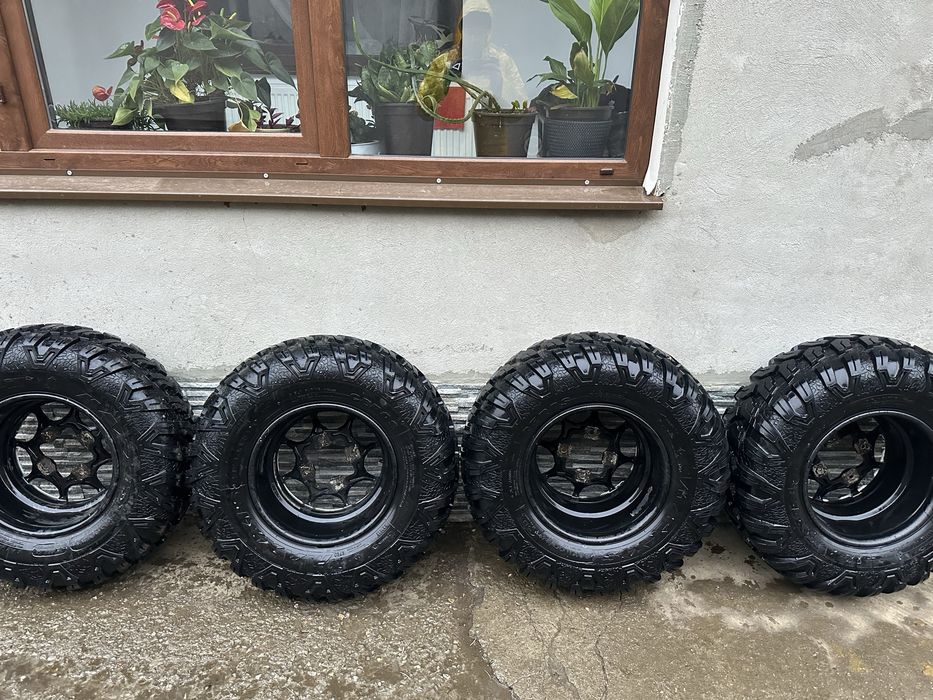 Jante can am beadlock r14+ cauciucuri maxxis ceros( atv/utv ) can am