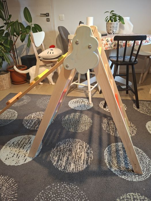 Cadru de cățărare pliabil cu tobogan