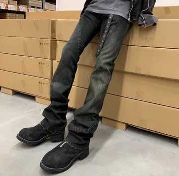 Made in Italy Black Denim Jeans Riск Owепs Drkshdw