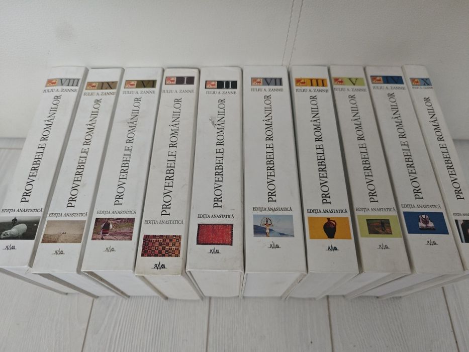 Set Proverbele romanilor, Zanne, Complet, 10 vol, Ediție Anastatică