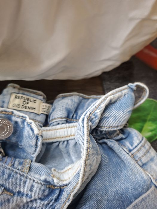 Pantaloni scurtu denim si doaua camasi mas 146-152
