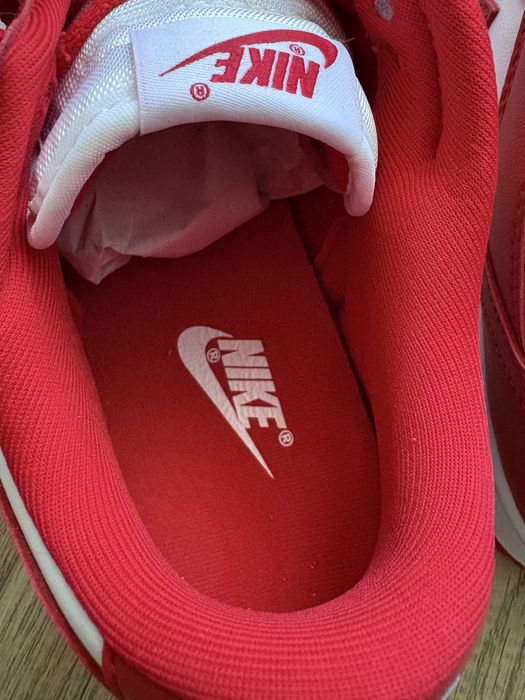 Nike Dunk Low red and white