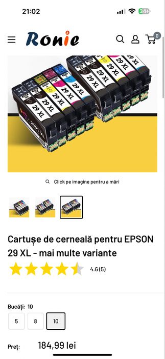 Cartus EPSON 29 XL 10 bucati