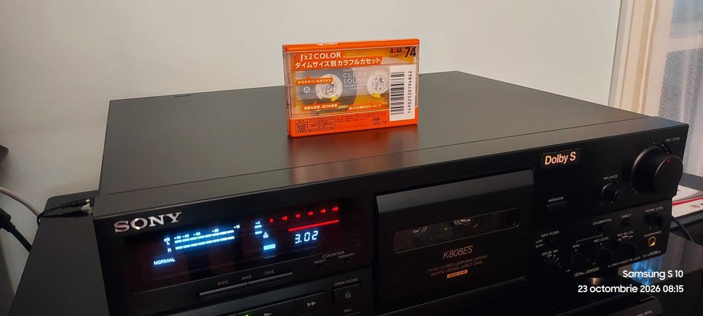 Deck Sony tc k 808 cu  3 capete 3 motoare direct drive