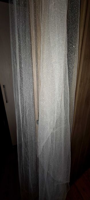 Voal cu sclipici pentru mirese