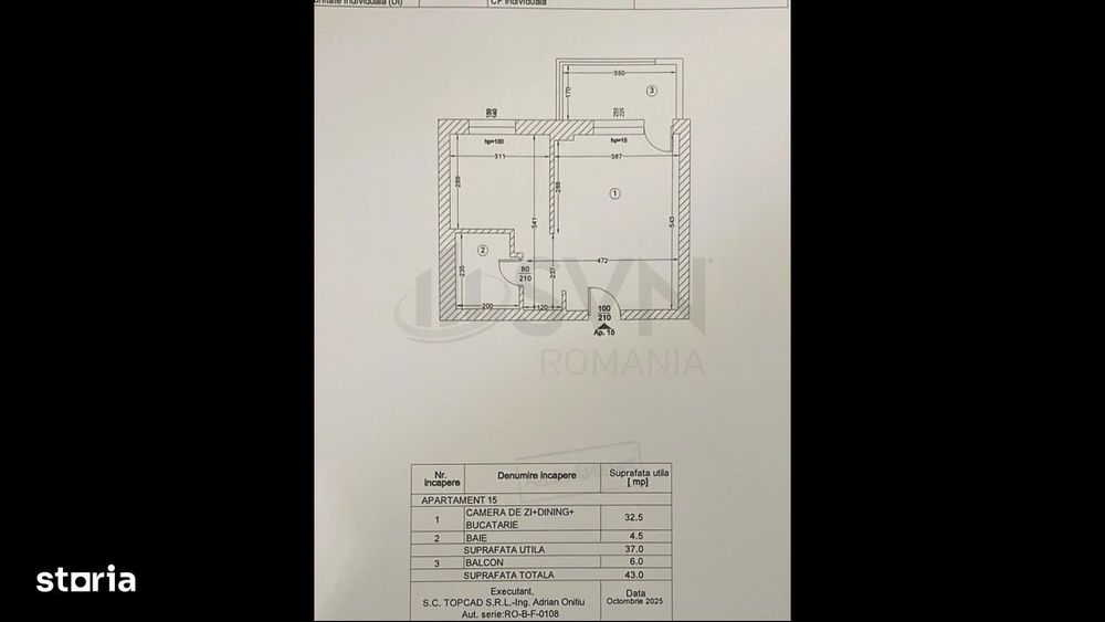 Apartament 2 camere semidecomandat tip Studio - Pipera