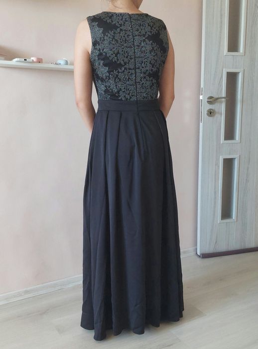 Тъмно синя официална рокля