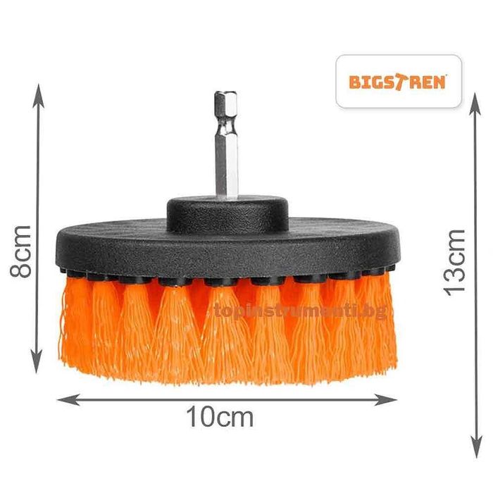 К-т 4 бр. четки за Винтоверт, размери 5, 8, 10, 12 см. 1/4", BIGSTREN