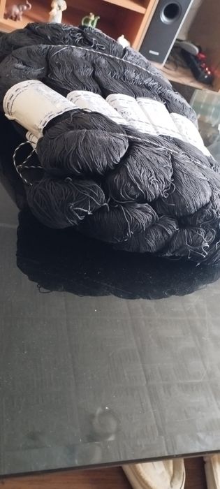 Памучно черно тире за плетива